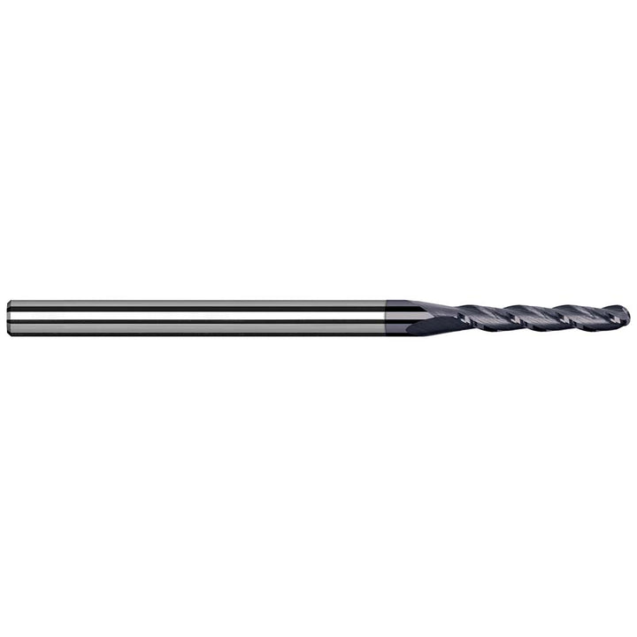 1/32" 3-Flute Solid Carbide Ball End Mill, AlTiN Nano - Harvey Tool 930631-C6