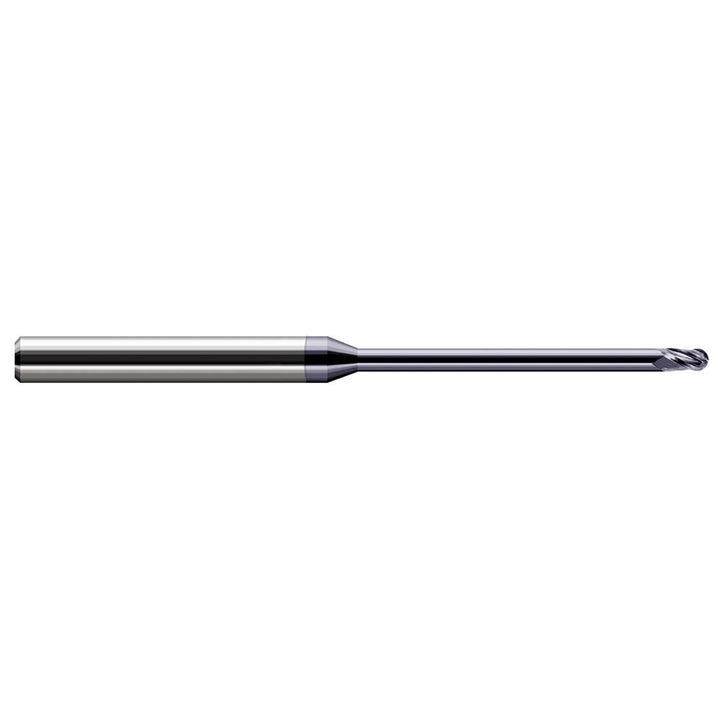 3/32" 3-Flute Solid Carbide Ball End Mill, AlTiN - Harvey Tool 49293-C3