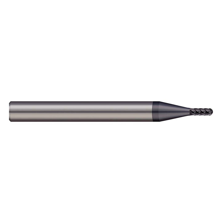1/8in" 6-Flute Solid Carbide Ball End Mill, AlTiN Nano - Harvey Tool 798208-C6