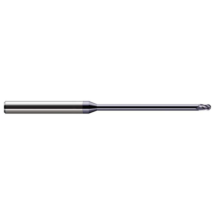 1/32" 3-Flute Solid Carbide Ball End Mill, AlTiN - Harvey Tool 970731-C3