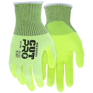 Medium Lime Hypermax Cut-Resistant Gloves - MCR Safety 9277NFM