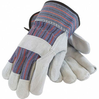 X-Large Blue Split Cowhide; Leather Palm General Purpose Gloves - PIP 84-7532/XL