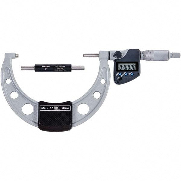 5.0000" Micrometer, +/-0.00010" accuracy - Mitutoyo 293-350-30CAL