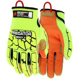 Large Orange; Lime Cut-Resistant; Puncture-Resistant Gloves - MCR Safety PD4900L