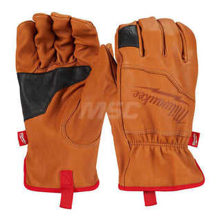 X-Large Brown Goatskin Leather General Purpose Gloves - Milwaukee Tool 48-73-0013