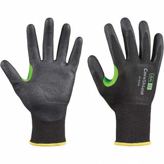 Medium Black; Green HPPE Cut, Puncture & Abrasion-Resistant Gloves - Honeywell 24-9518B/8M