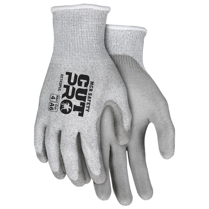 X-Large Gray HPPE Cut, Puncture & Abrasion-Resistant Gloves - MCR Safety 92743PUXL