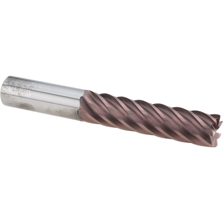 3/4" 7-Flute Solid Carbide Corner Radius End Mill, TM - SGS 77281