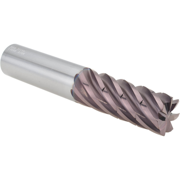 1" 7-Flute Solid Carbide Corner Radius End Mill, TM - SGS 77299