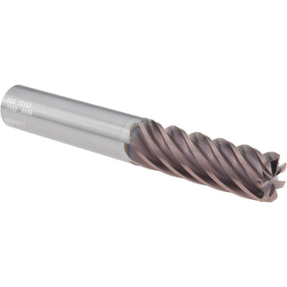 1/2" 7-Flute Solid Carbide Corner Radius End Mill, TM - SGS 77193