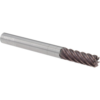 1/4" 7-Flute Solid Carbide Corner Radius End Mill, TM - SGS 77123
