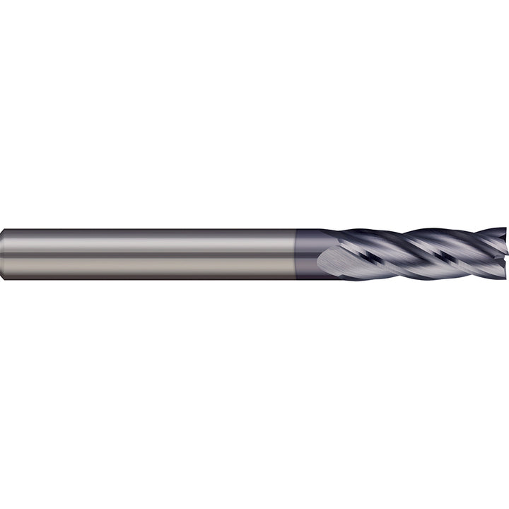 1/8" 4-Flute Solid Carbide Square End Mill, AlTiN - Micro 100 GEM-125-4X