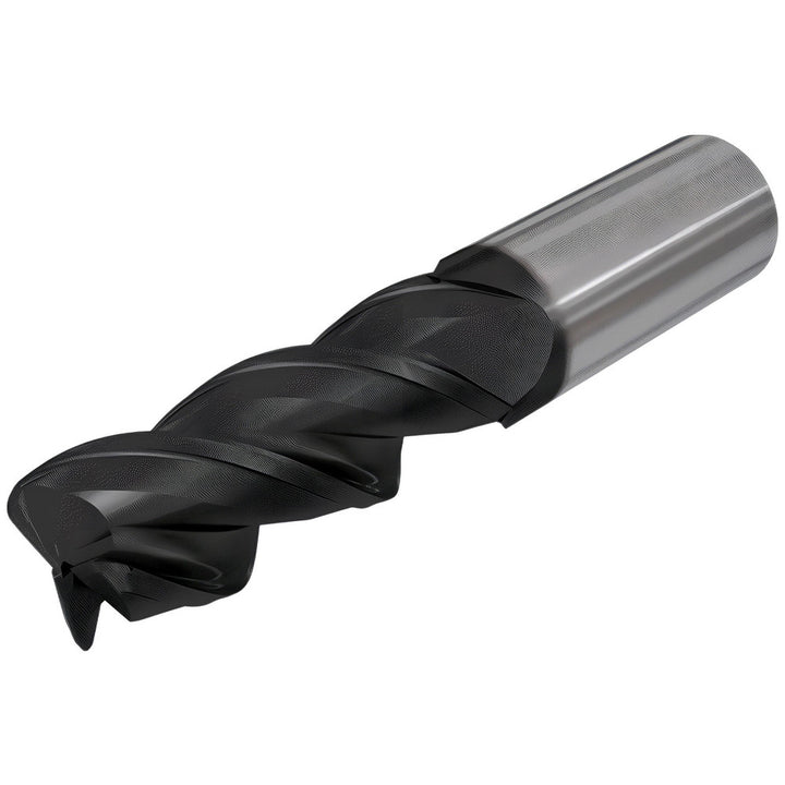 5/8" 3-Flute Solid Carbide Corner Radius End Mill, DLC - Iscar 3399076