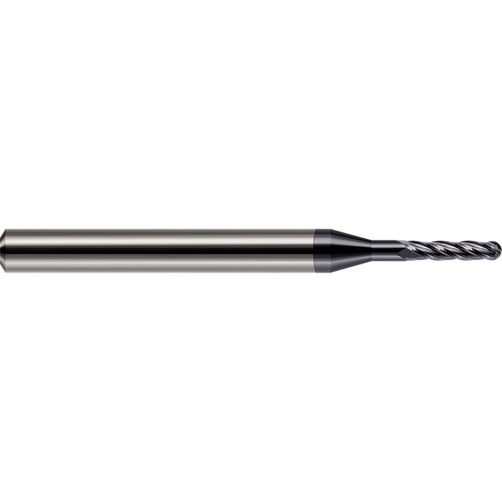 1/16" 4-Flute Solid Carbide Ball End Mill, AlTiN - Harvey Tool 805762-C3