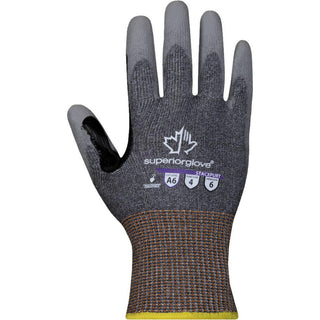 X-Small Gray Engineered Yarn Cut, Puncture & Abrasion-Resistant Gloves - Superior Glove Works STACXPURT-6