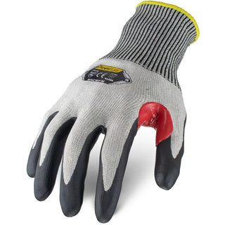 X-Large Black; Gray HPPE Steel Blend Knit Cut & Puncture-Resistant Gloves - ironCLAD SKC6FN-05-XL