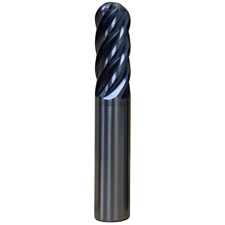 3/8" 6-Flute Solid Carbide Ball End Mill, Ti-NAMITE-X - SGS 35222