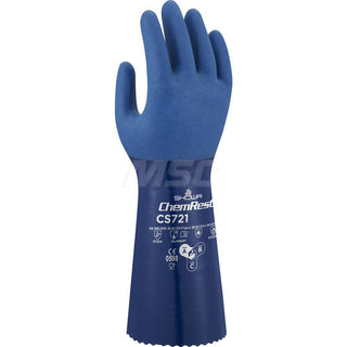 Medium Blue General Purpose Chemical-Resistant Gloves - SHOWA CS721M-08