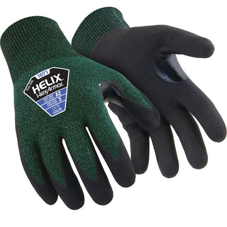 Small Green; Black HPPE; Fiberglass Blend General Purpose Gloves - HexArmor. 1071-S (7)