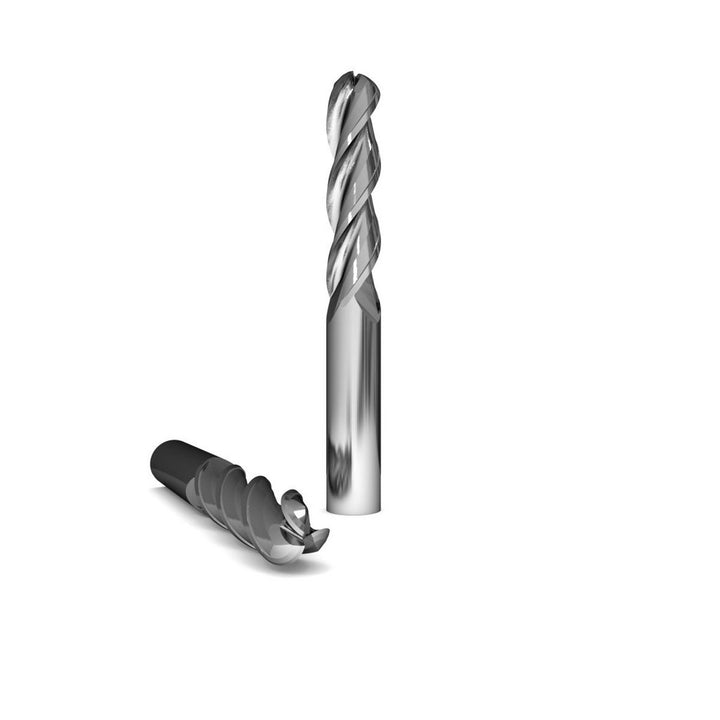 3/8" 3-Flute Solid Carbide Ball End Mill, ZrN - GWS 108717