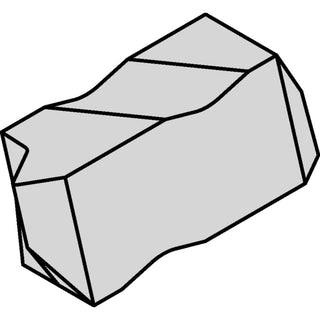 NTF2R Carbide Insert, Grade TN6025, AlTiN - Widia 3607852