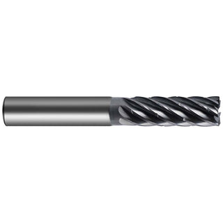 7-Flute Solid Carbide Corner Radius & Corner Chamfer End Mill, nano-A - Guhring 9069970079400