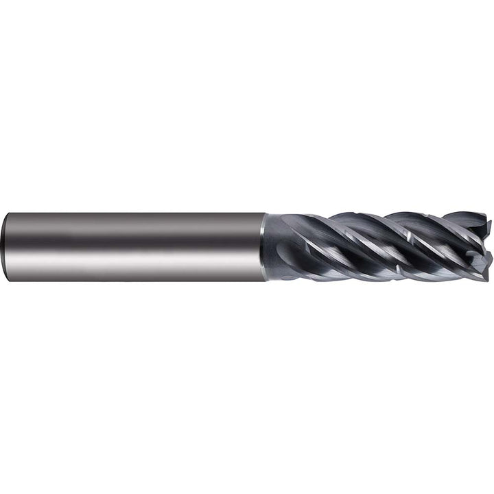 5-Flute Solid Carbide Corner Radius & Corner Chamfer End Mill, Super A - Guhring 9068560080000