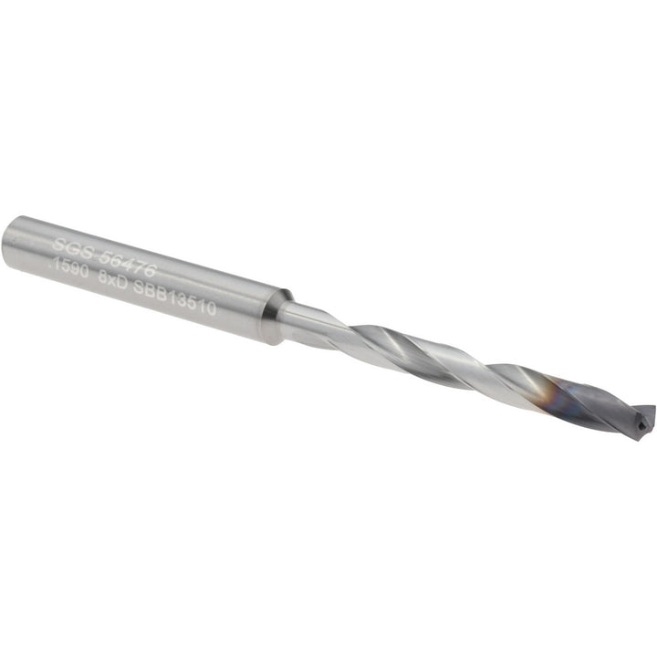 #21 Solid Carbide Drill Bit, Ti-NAMITE-X, 135° point - SGS 56476