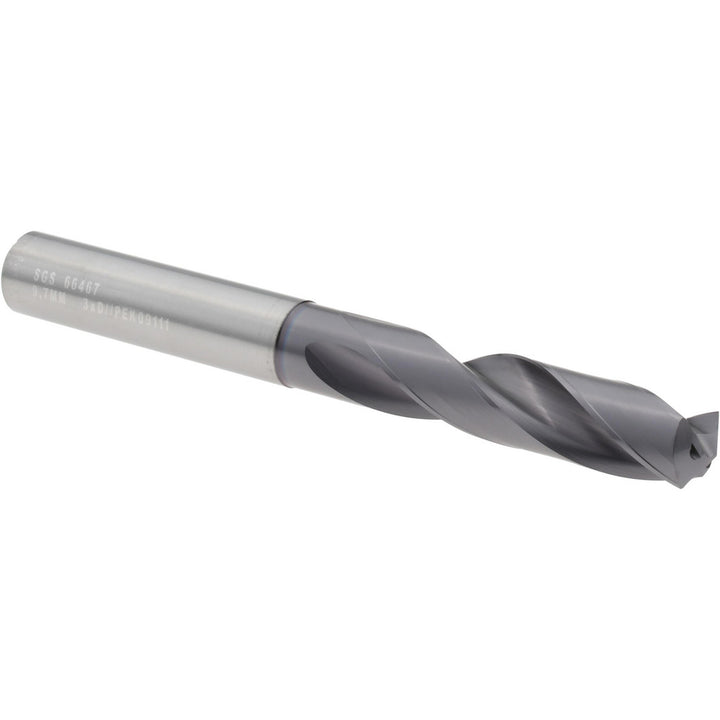 0.3819" Solid Carbide Screw Machine Drill Bit, Ti-NAMITE-X, 135° point - SGS 66467