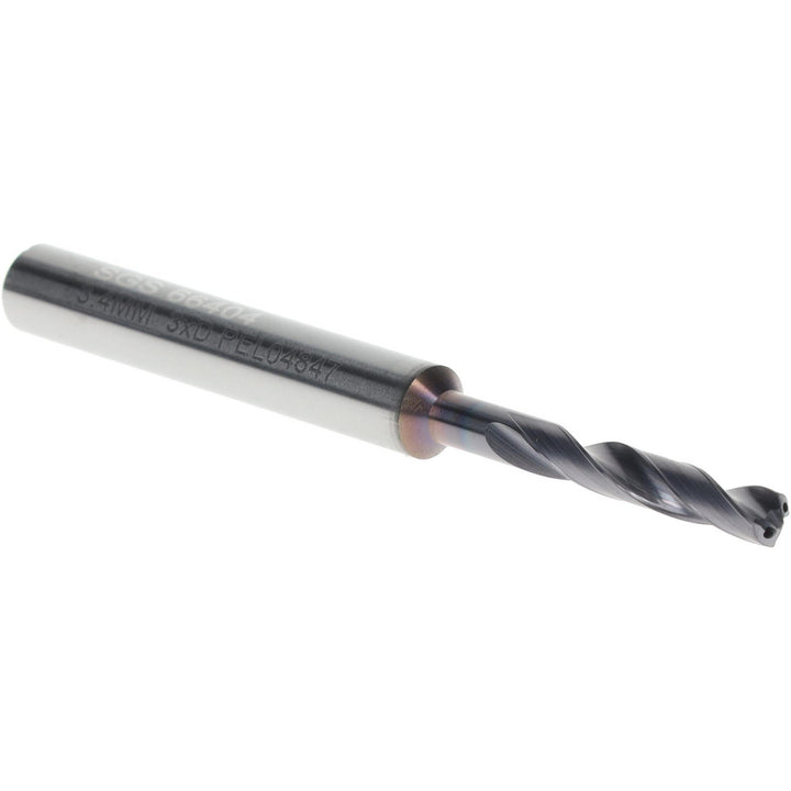 0.1339" Solid Carbide Screw Machine Drill Bit, Ti-NAMITE-X, 135° point - SGS 66404