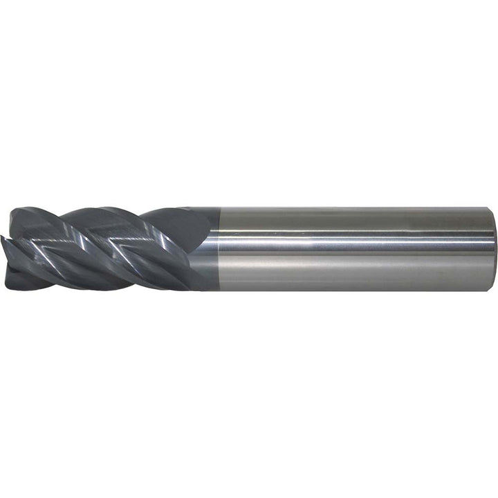 3/16in" 4-Flute Solid Carbide Corner Radius End Mill, AlTiN+ - Accupro 14556367