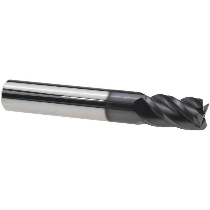 5/16in" 4-Flute Solid Carbide Corner Radius End Mill, AlTiN+ - Accupro 14556394