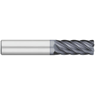 1/2" 6-Flute Solid Carbide Corner Radius End Mill, ALCRO-MAX - Titan USA TC67132