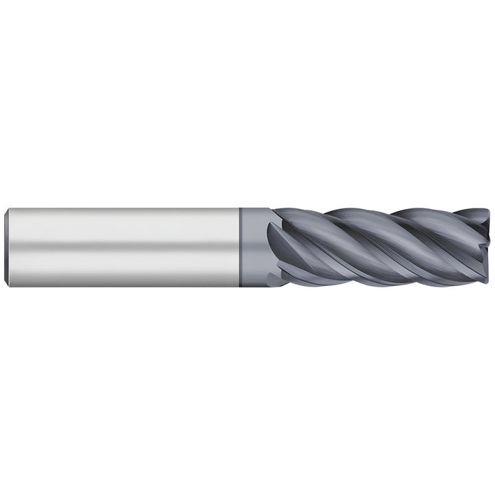 3/8in" 5-Flute Solid Carbide Corner Radius End Mill, ALCRO-MAX - Titan USA TC25988