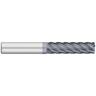 1/2" 6-Flute Solid Carbide Corner Radius End Mill, ALCRO-MAX - Titan USA TC61232