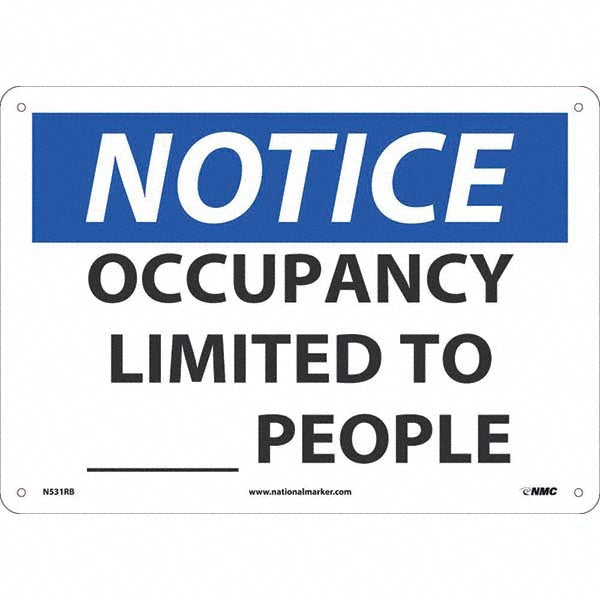 Notice Occupancy Limited To____People Sign - AccuformNMC N531RB