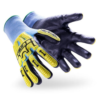 Small Blue; High-Visibility HPPE Blend; Polyurethane Abrasion Resistant; Cut & Puncture-Resistant; Impact-Resistant Gloves - HexArmor. 3012-S (7)