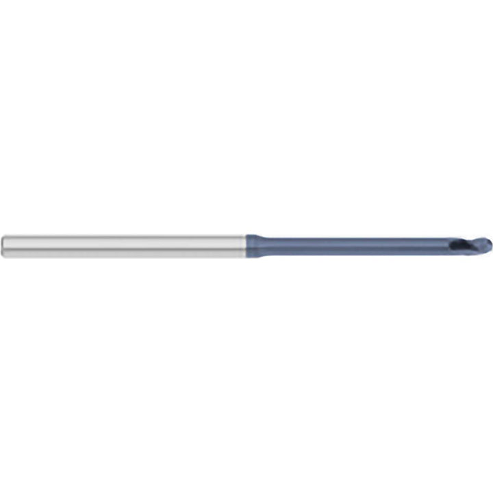 0.0200" 3-Flute Solid Carbide Ball End Mill, AlTiN - Titan USA TC55734