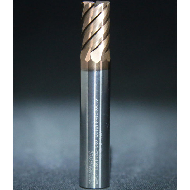 1/2" 6-Flute Solid Carbide Square End Mill, TXC - Supermill 5250653