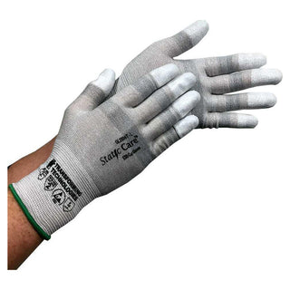 Medium Silver Nylon Blend Gloves - Transforming Technologies GL2503T