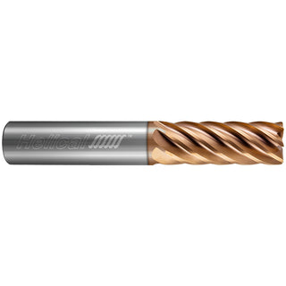 1/4" 6-Flute Solid Carbide Corner Radius End Mill, APLUS - Helical Solutions 82061