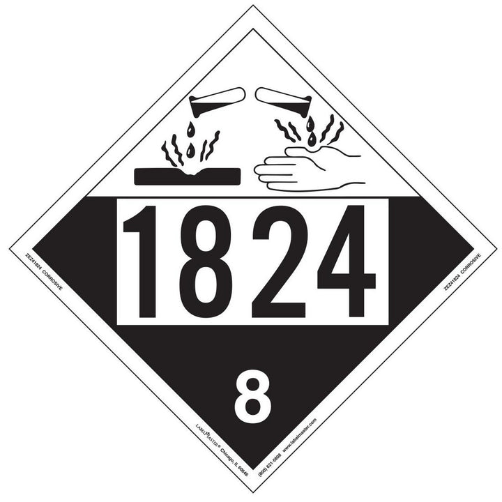 Corrosive Sign - Labelmaster ZEZ41824