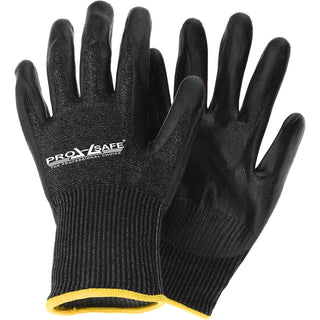 Small Black HPPE Blend Cut Resistant Gloves - PRO-SAFE PS-5130/S