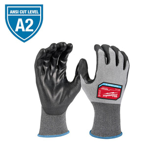 Medium Black; Gray HPPE Blend; Nylon Cut & Puncture-Resistant Gloves - Milwaukee Tool 48-73-8721