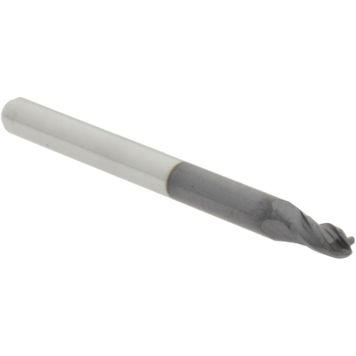 3/32" 4-Flute Solid Carbide Ball End Mill, AlTiN+ - Accupro 14788689