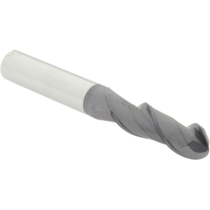3/8" 2-Flute Solid Carbide Ball End Mill, AlTiN+ - Accupro 14788618