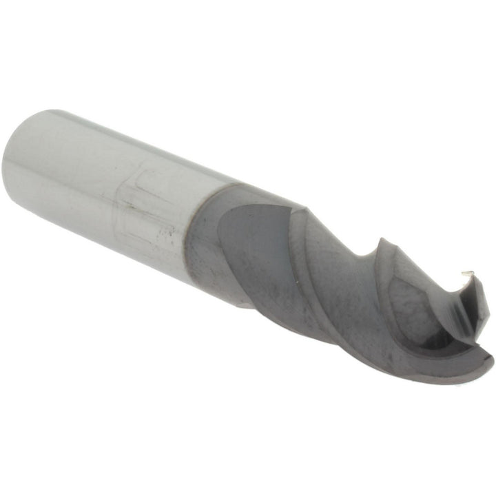 3/8" 3-Flute Solid Carbide Ball End Mill, AlTiN+ - Accupro 14788643