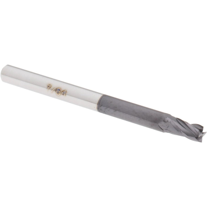 7/64" 4-Flute Solid Carbide Square End Mill - Accupro 14788515