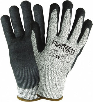 X-Large Gray; Black Fiber; Steel Cut-Resistant Gloves - Wells Lamont Y9216XL