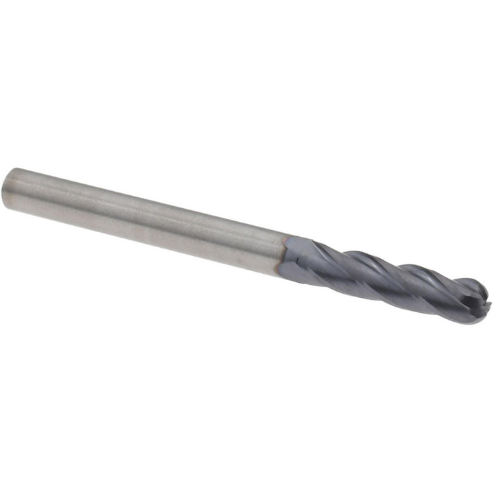 1/8" 4-Flute Solid Carbide Ball End Mill, TiAlN - Kennametal 5824507